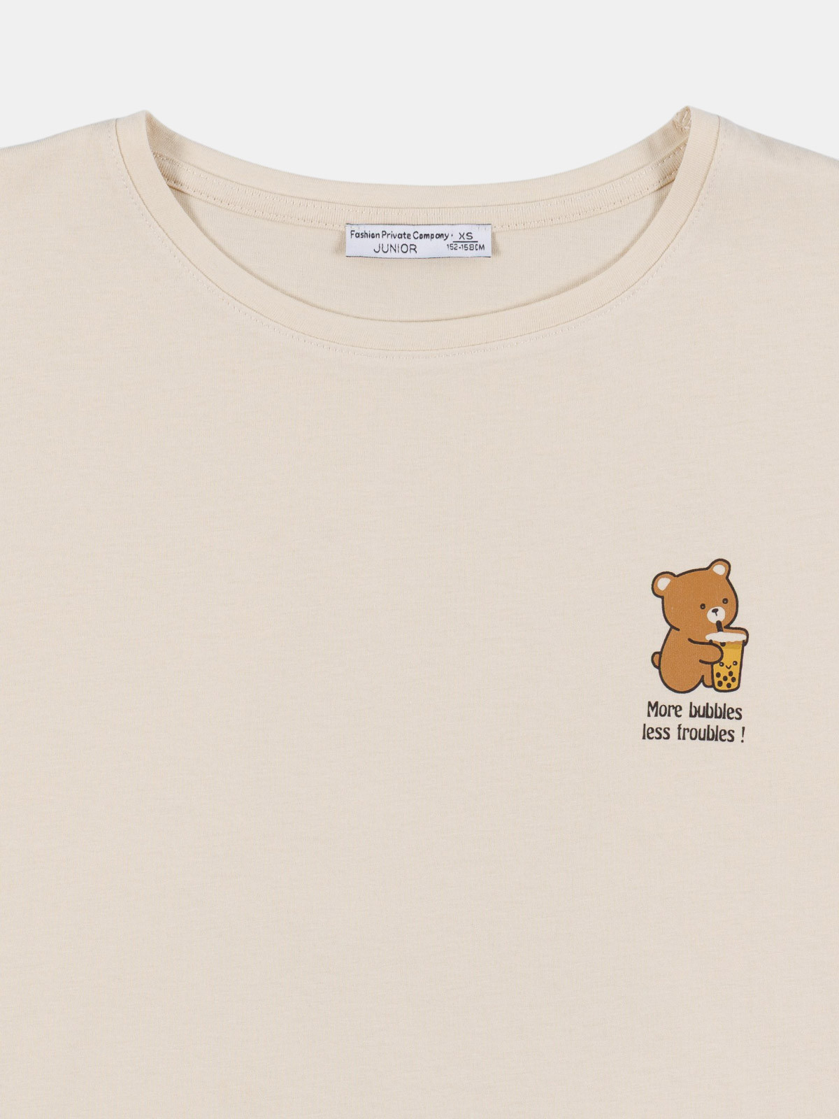 T-shirt motif bubble team fille (XXS-M)