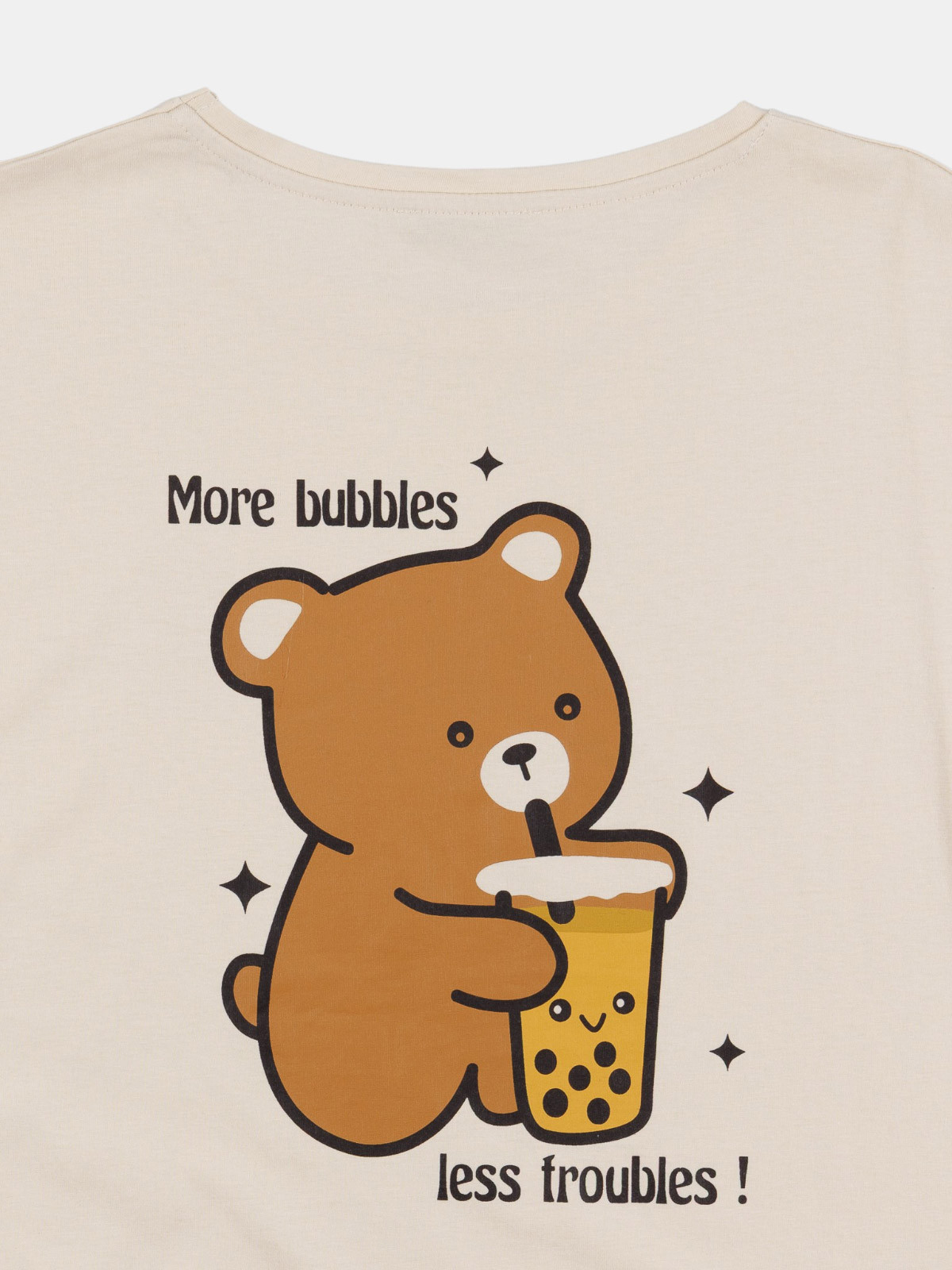 T-shirt motif bubble team fille (XXS-M)