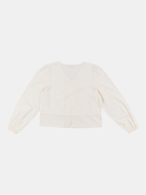 Blouse boutonnée et noeud...