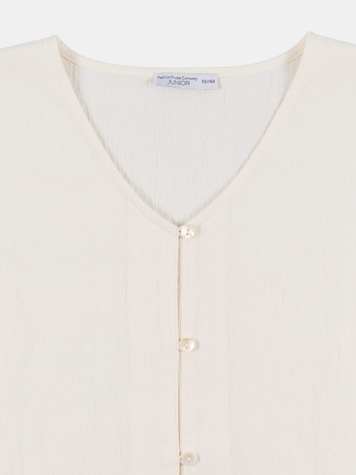 Blouse boutonnée et noeud fille (XXS-M) Blouse boutonnée et noeud fille (XXS-M)