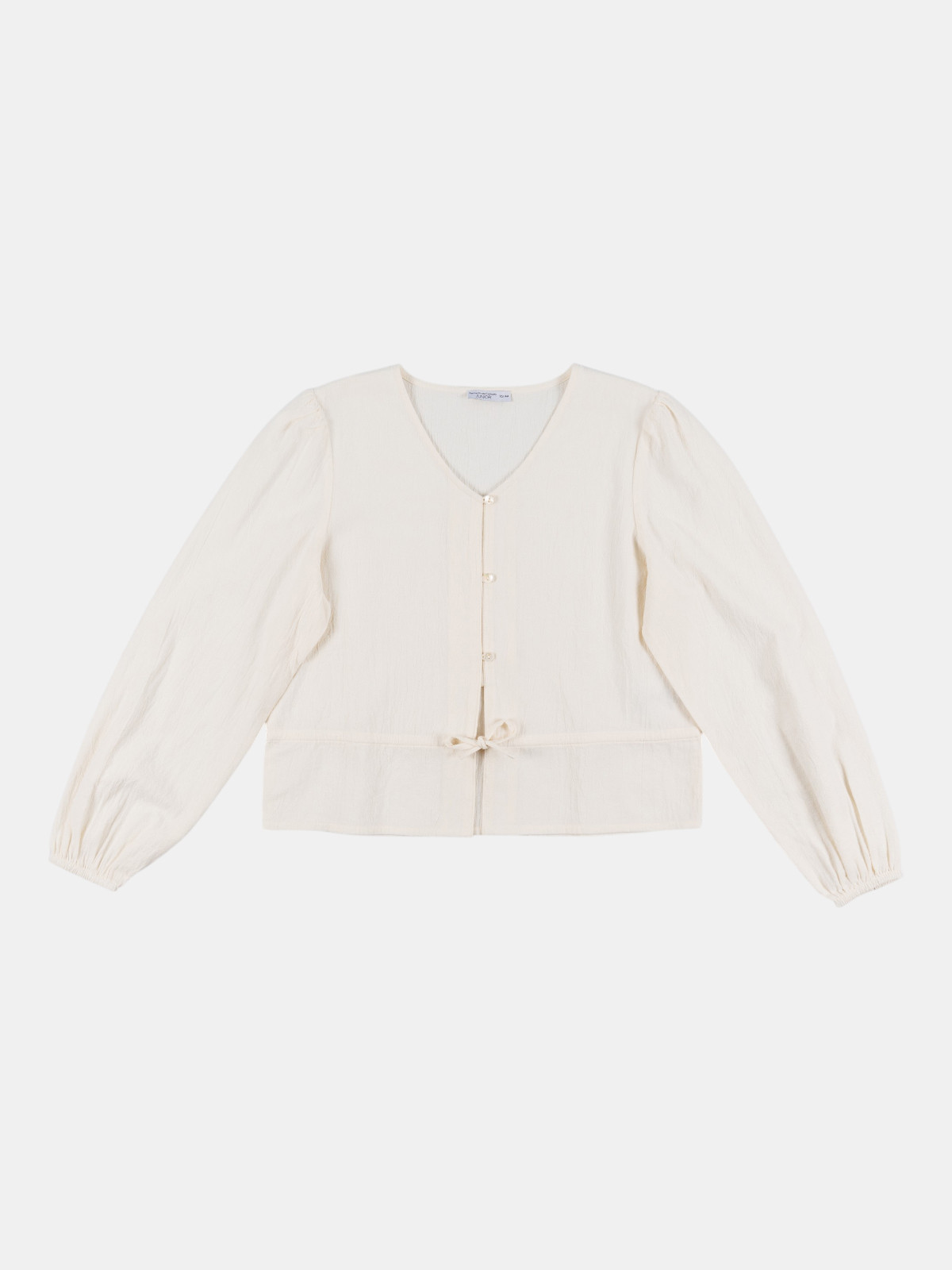 Blouse boutonnée et noeud fille (XXS-M) Blouse boutonnée et noeud fille (XXS-M)