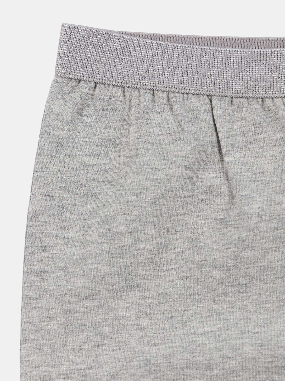 Legging évasé gris chiné fille (4-12A)