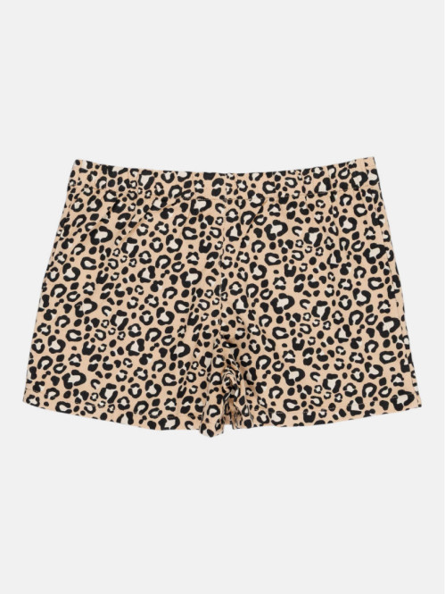 Jupe short léopard noeuds...