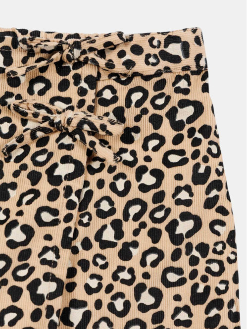 Jupe short léopard noeuds...