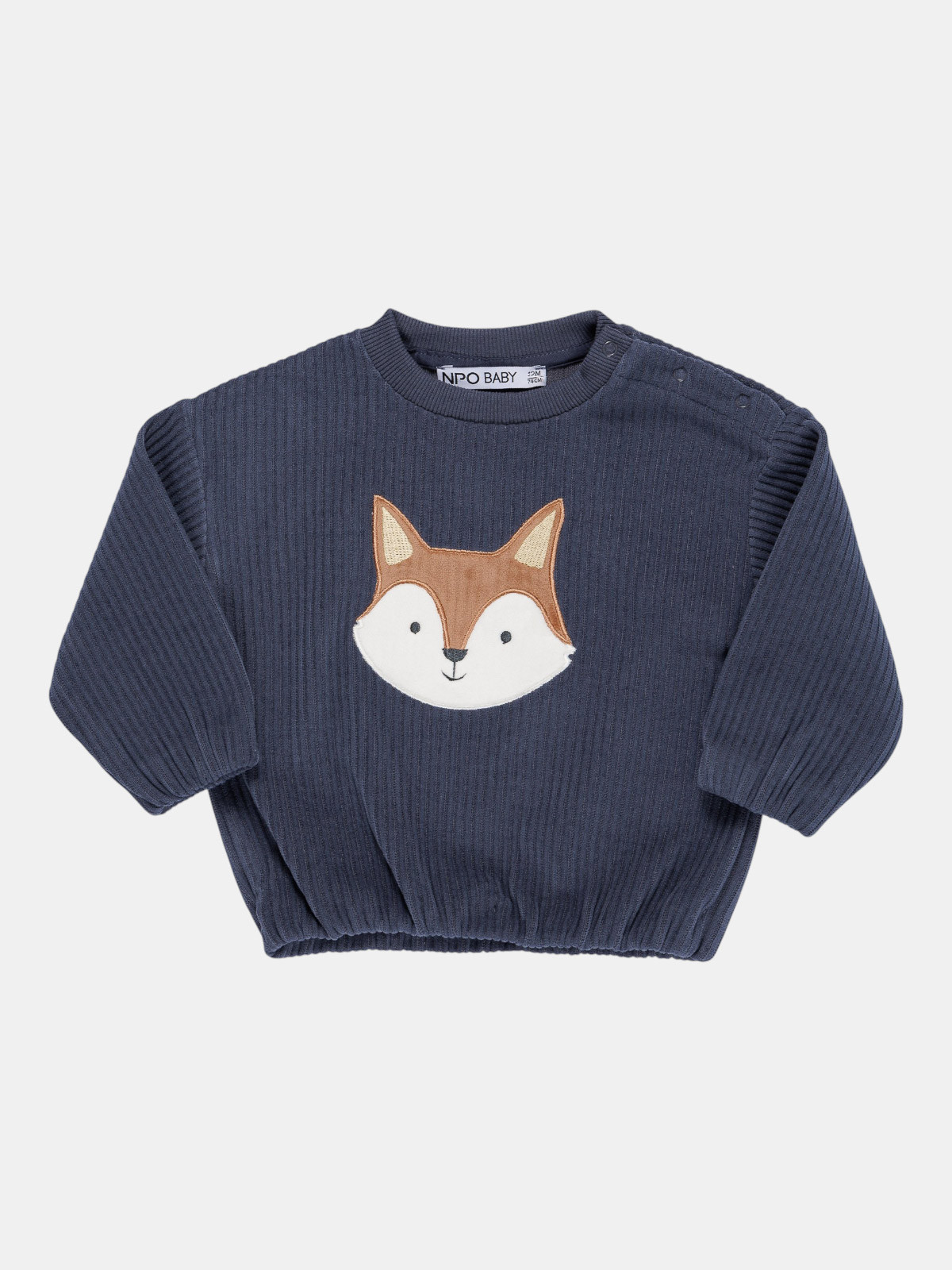 Sweat en velours renard garçon (3-36M) Sweat en velours renard garçon (3-36M)
