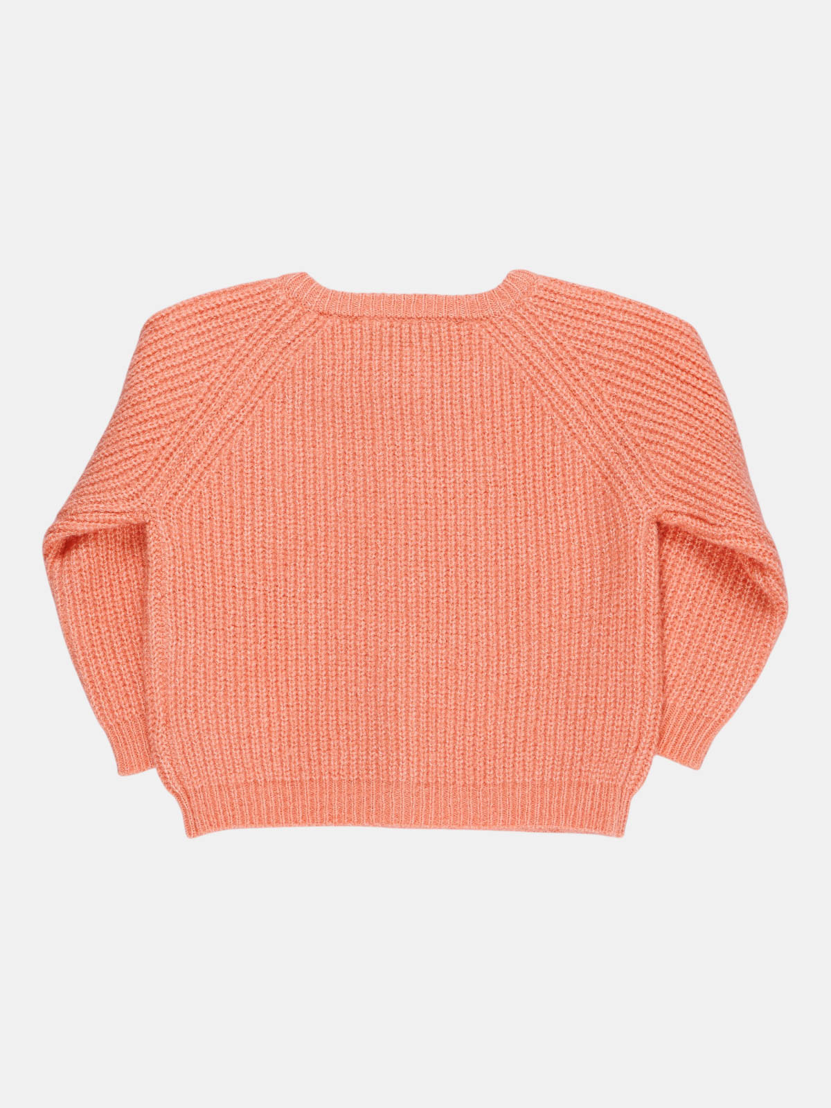 Gilet boutonné rose brique fille (3-36M)