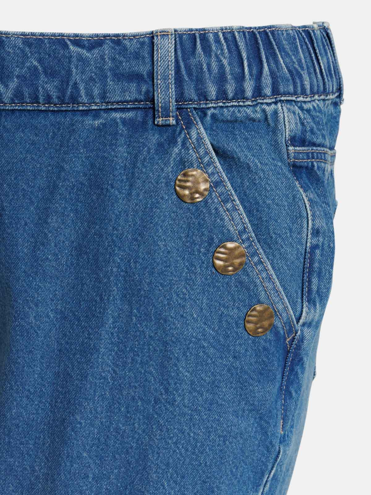 Jean wide leg grande taille femme