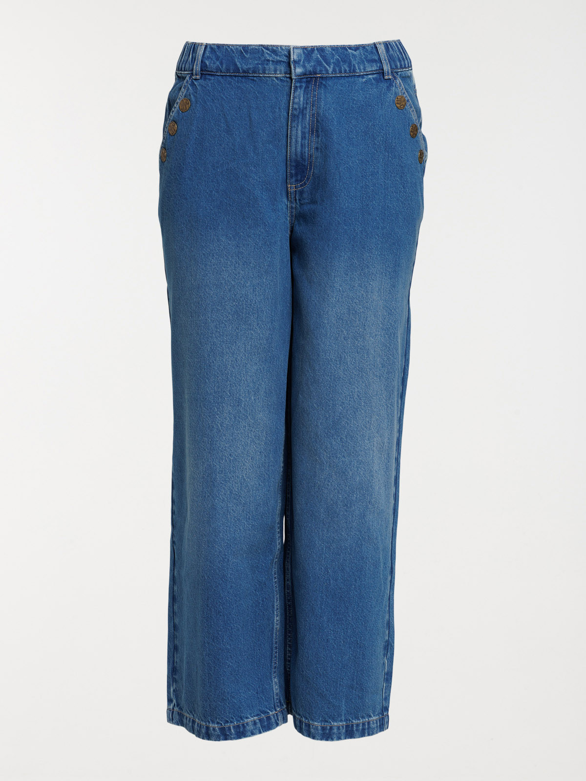Jean wide leg grande taille femme