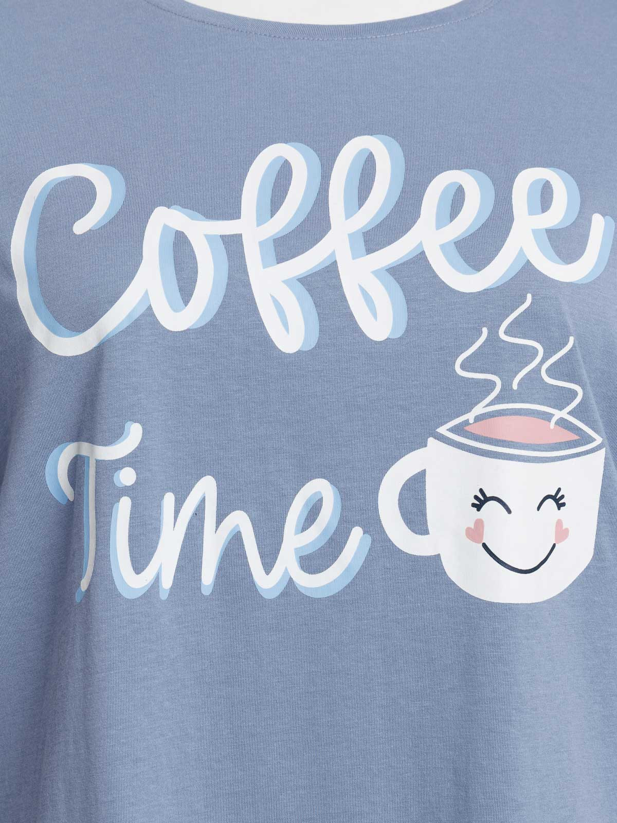 Pyjama coffee time grande taille femme