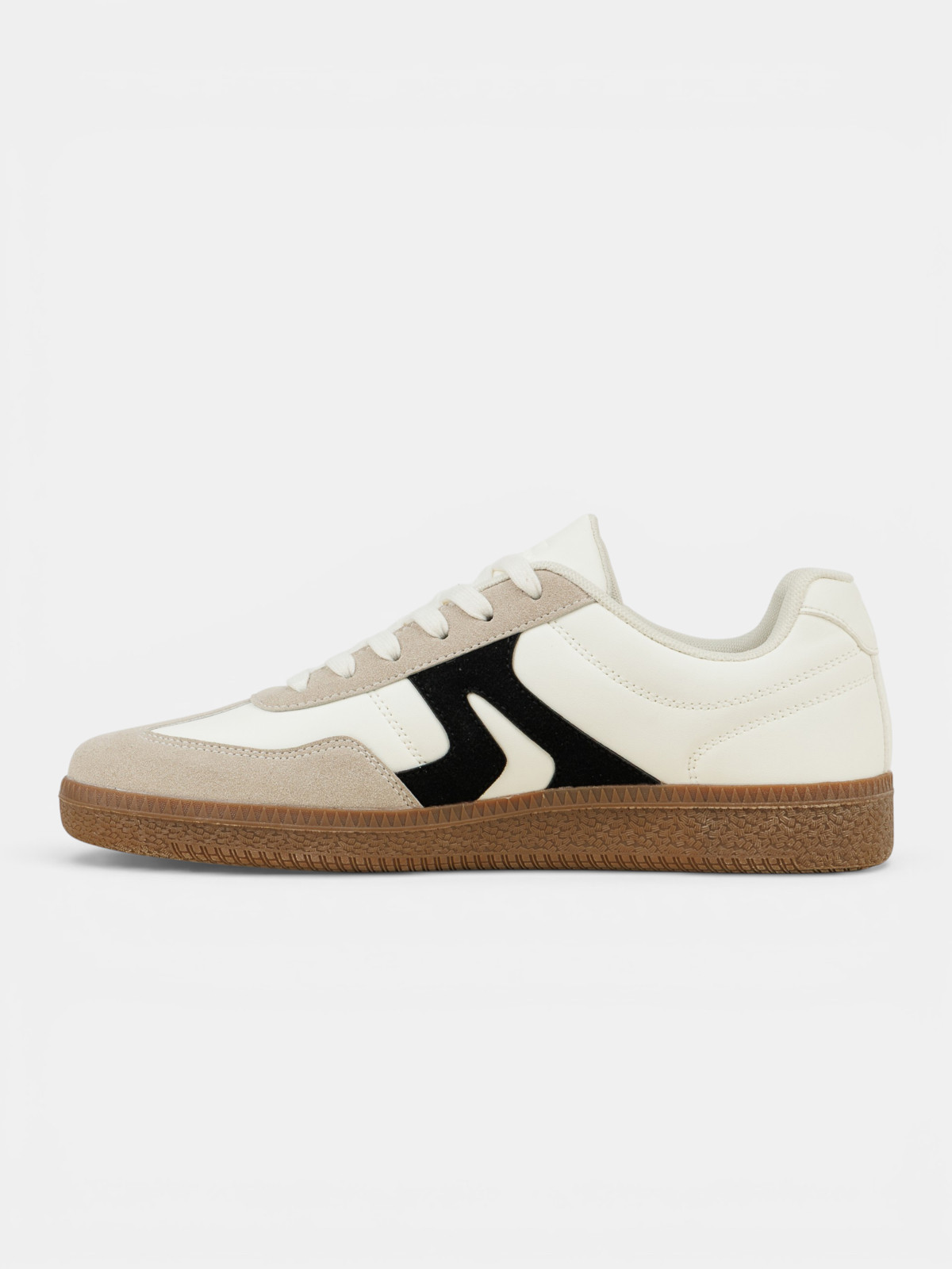 Basket blanche bande noire homme (41-46) Basket blanche bande noire homme (41-46)