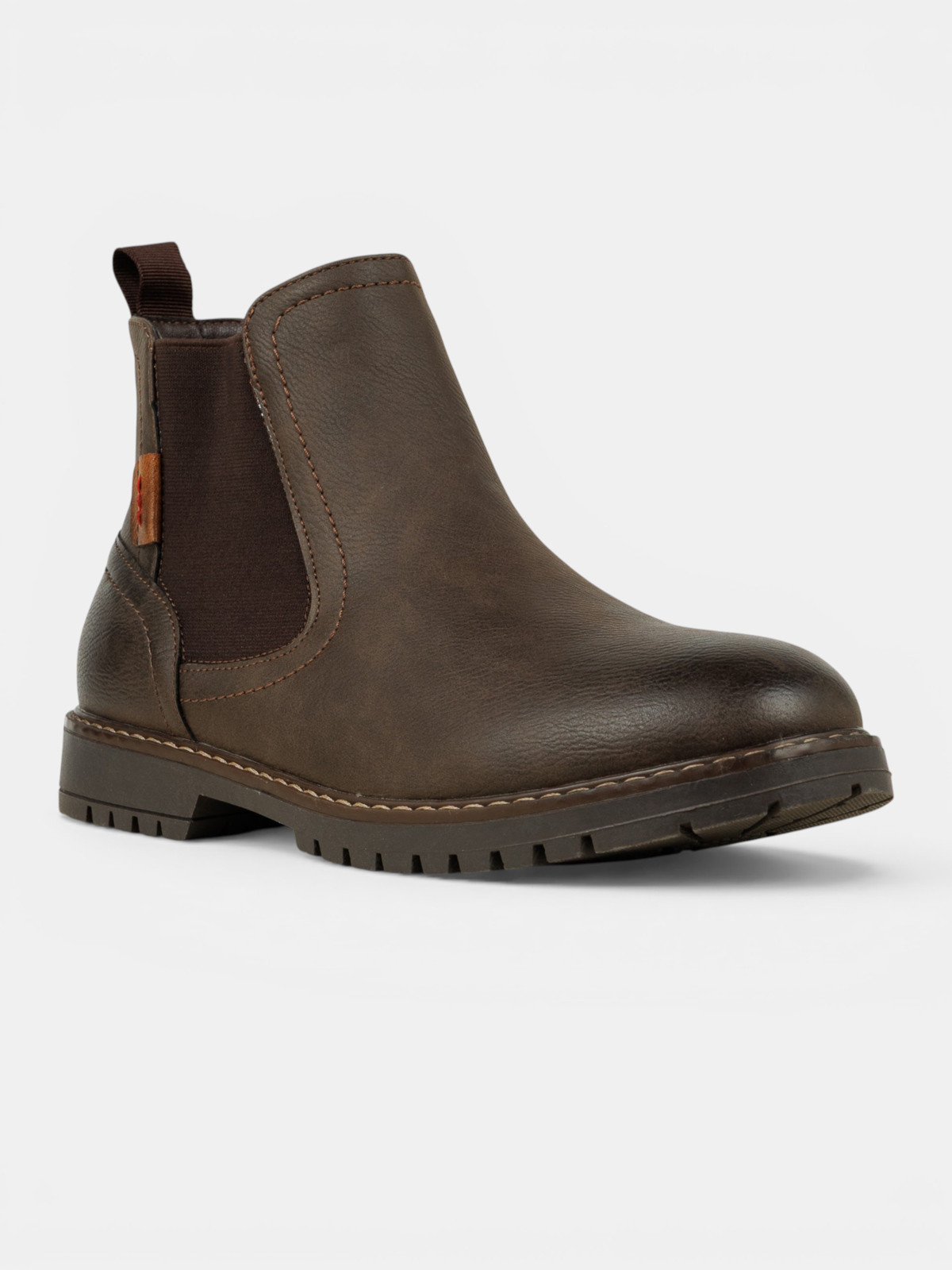 Boots zippées marron homme (40-45)