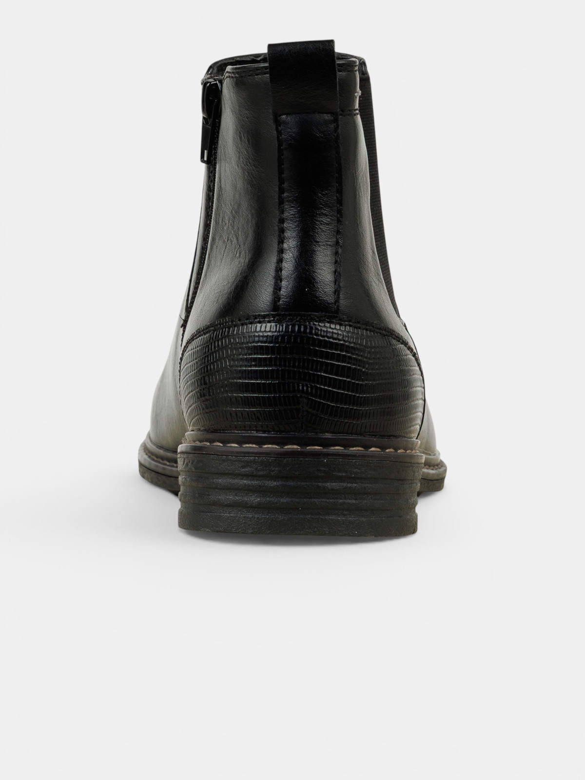 Boots noires zippées homme (40-46)