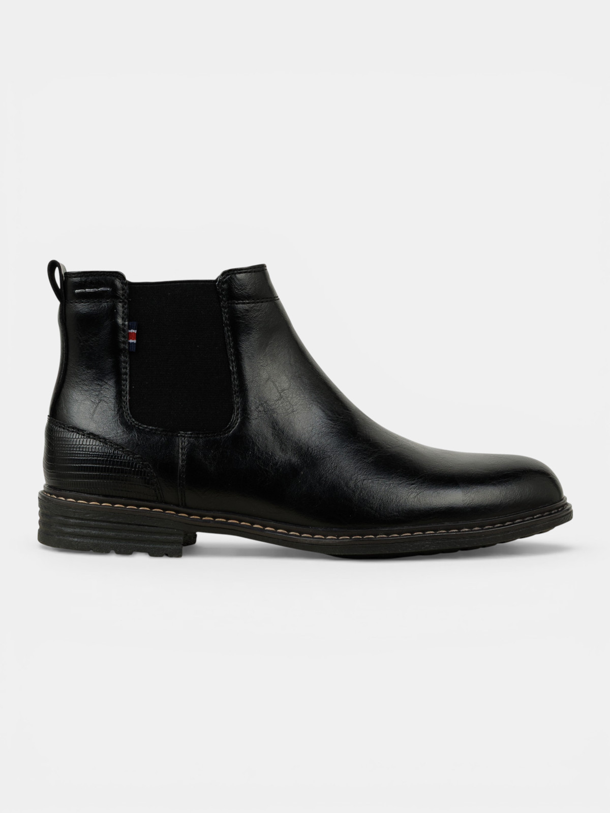 Boots noires zippées homme (40-46)