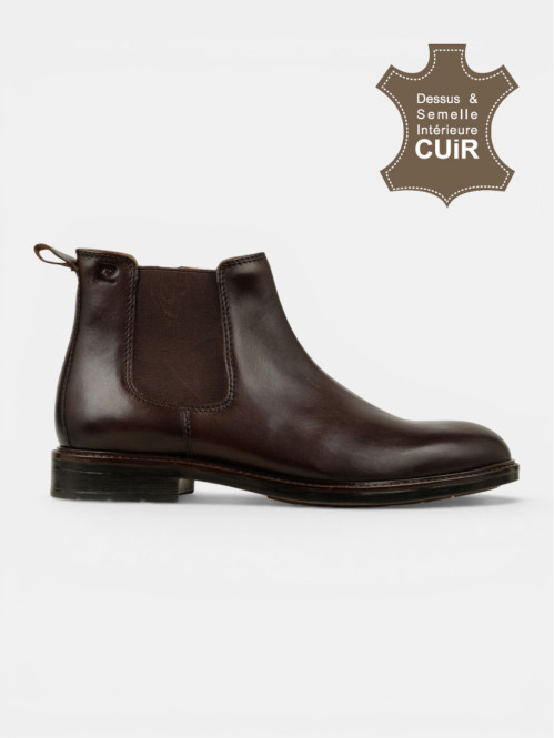 Boots Pierre Cardin marron...