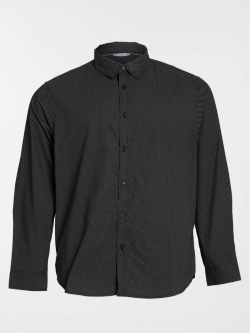 Chemise noire grande taille...