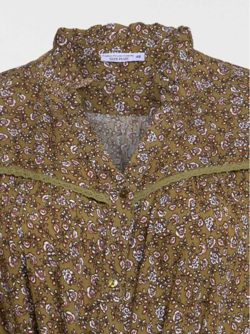 Robe imprimée fleurs grande...