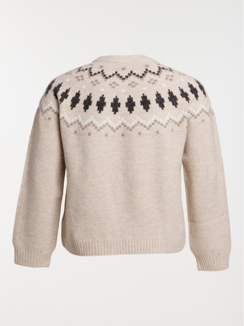 Pull jacquard grande taille...