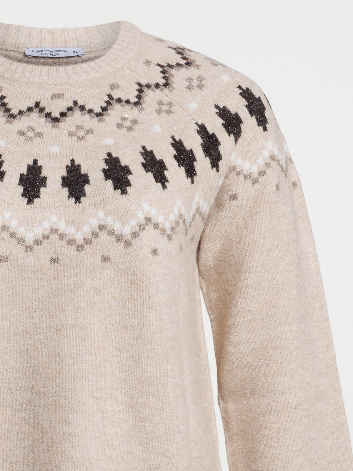 Pull jacquard grande taille femme Pull jacquard grande taille femme