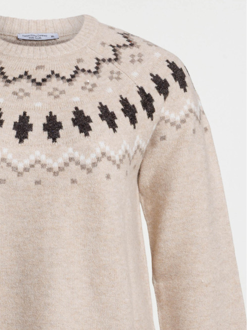 Pull jacquard grande taille...