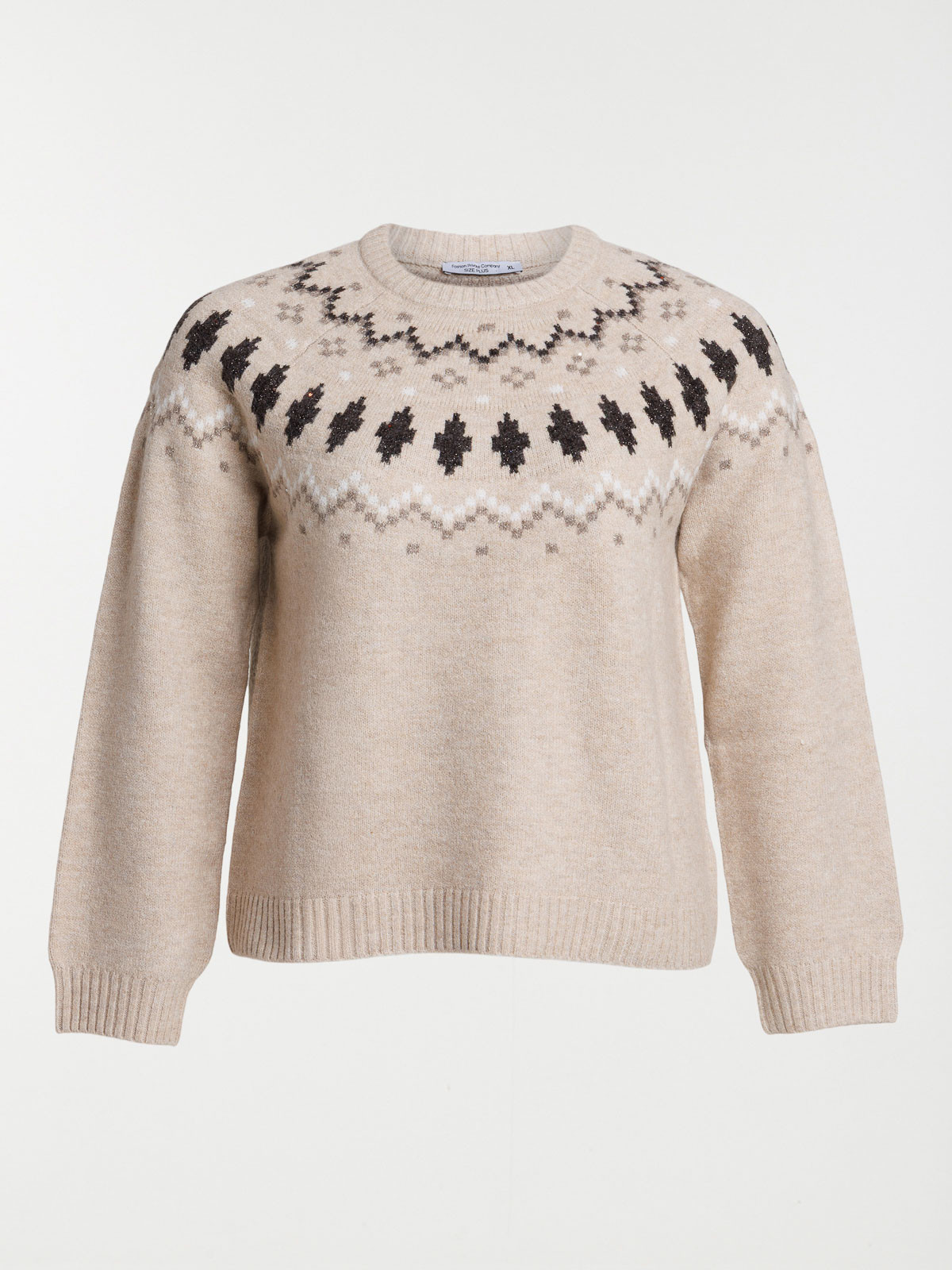 Pull jacquard grande taille femme Pull jacquard grande taille femme