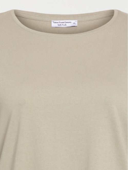 T-shirt mousse clair grande taille femme T-shirt mousse clair grande taille femme