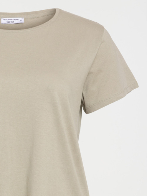 T-shirt mousse clair grande taille femme T-shirt mousse clair grande taille femme