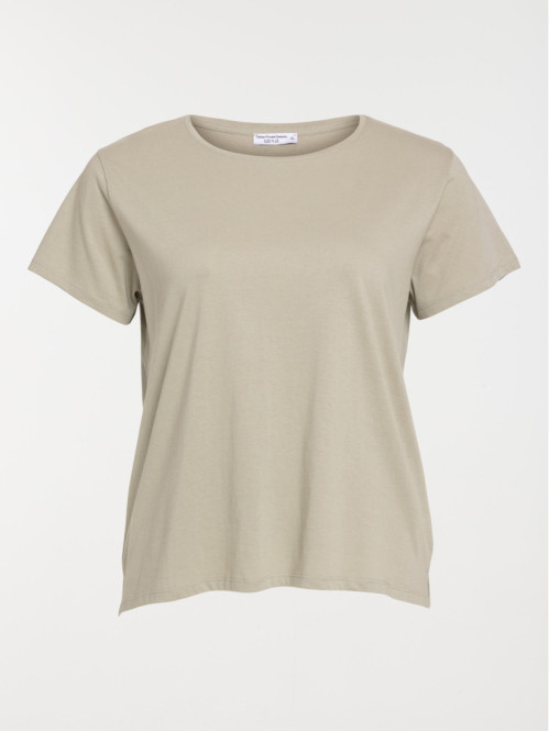 T-shirt mousse clair grande taille femme T-shirt mousse clair grande taille femme
