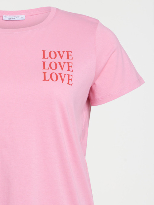 T-shirt Love grande taille...