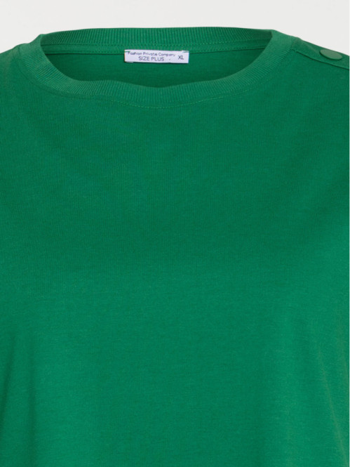 T-shirt vert grande taille...