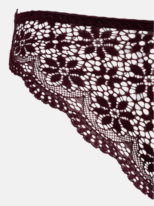 Culotte dentelle bourgogne...