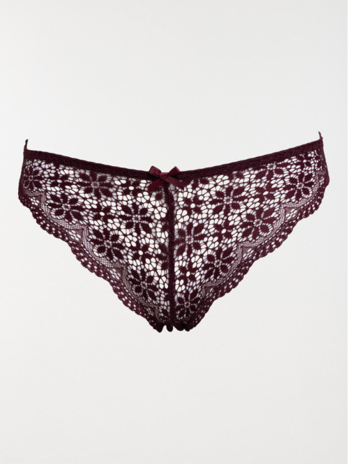 Culotte dentelle bourgogne...