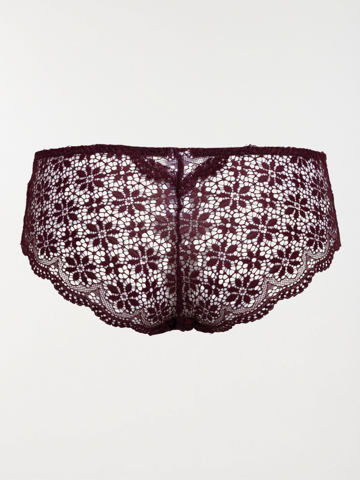 Shorty dentelle bourgogne femme (S-XL) Shorty dentelle bourgogne femme (S-XL)