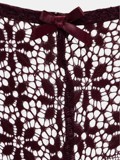 Tanga dentelle bourgogne...