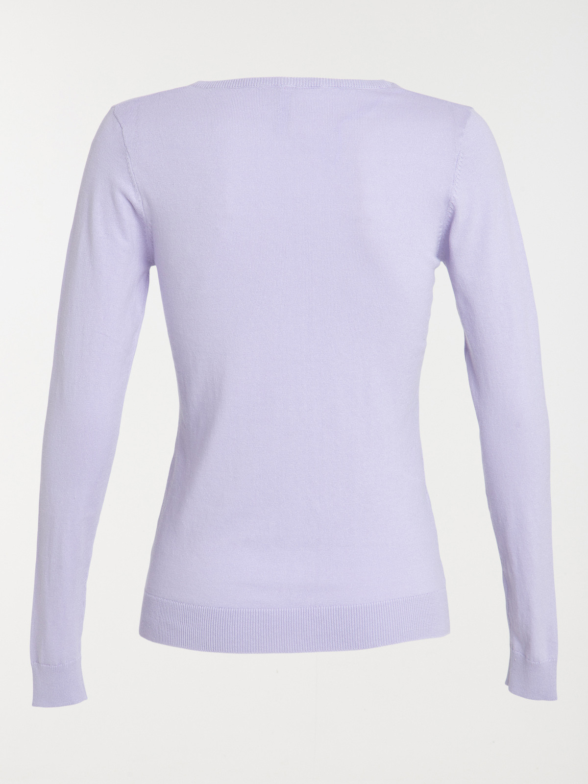 Pull Col V lilas femme Pull Col V lilas femme