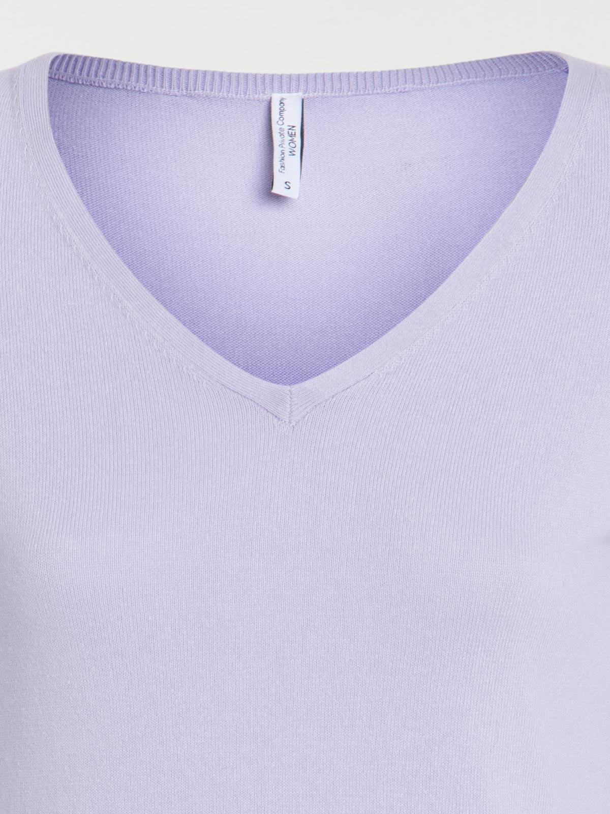 Pull Col V lilas femme Pull Col V lilas femme