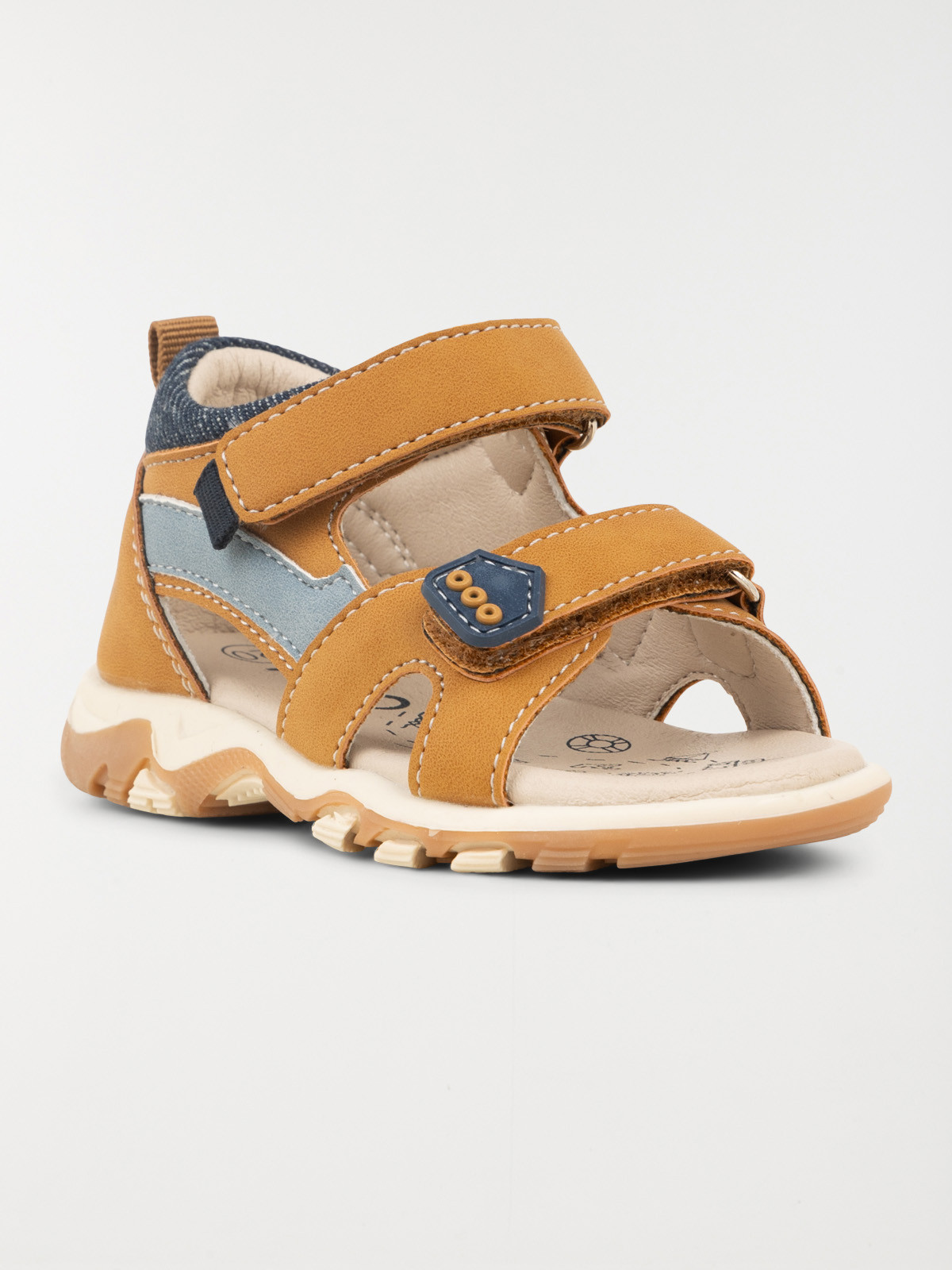 Sandales scratchs camel garçon (19-23) Sandales scratchs camel garçon (19-23)