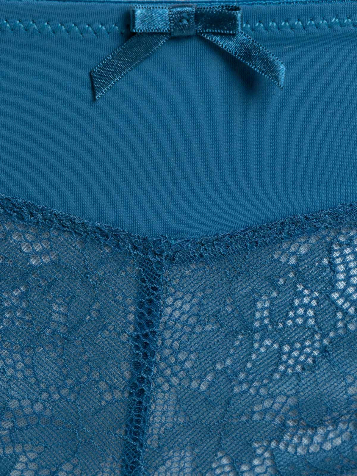 Tanga bleu paon femme (46-54)