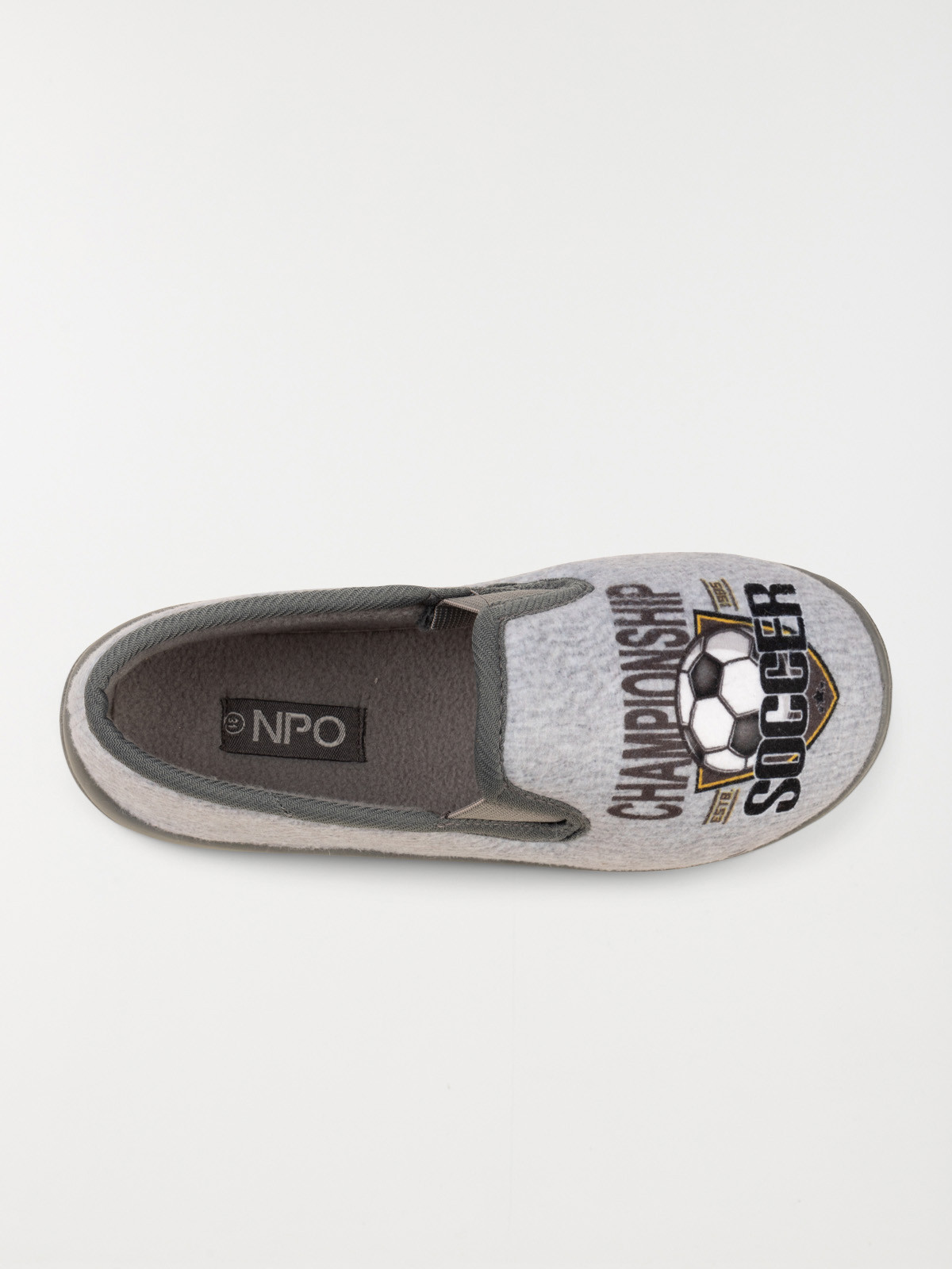 Chausson foot gris garçon (31-35) Chausson foot gris garçon (31-35)