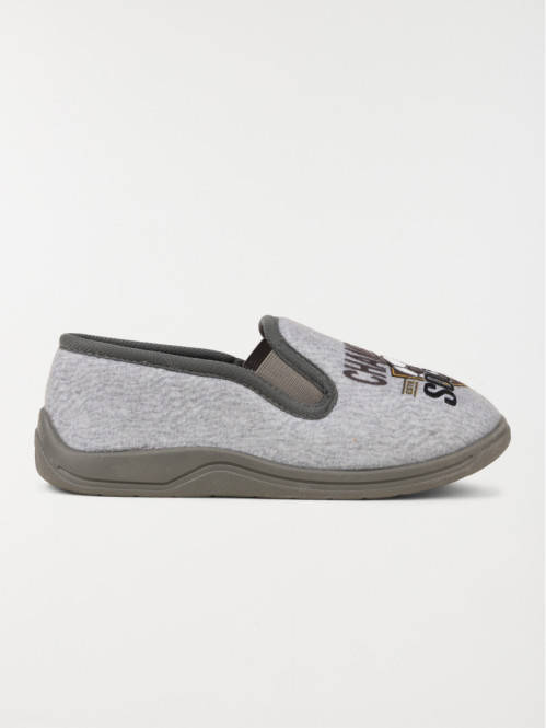 Chausson foot gris garçon...