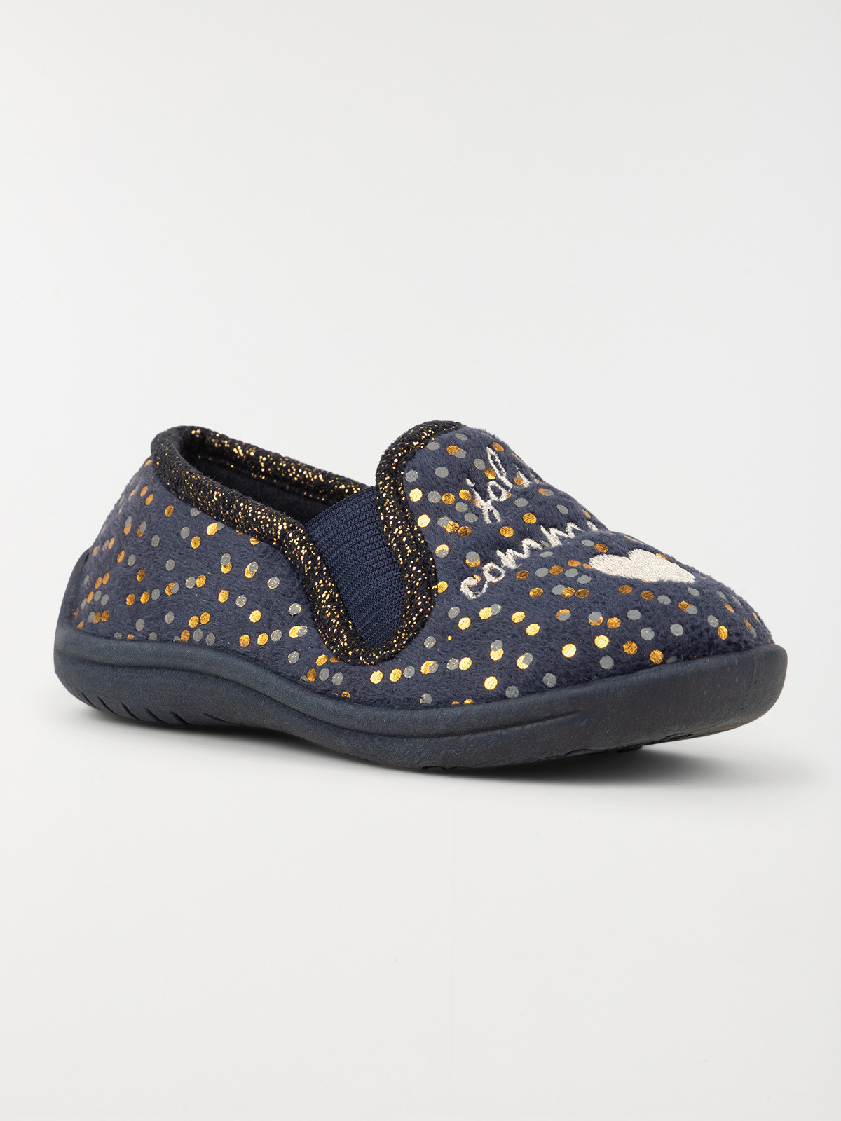 Chaussons pois dorés fille (25-30) Chaussons pois dorés fille (25-30)