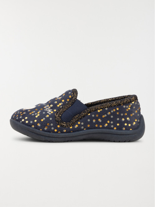 Chaussons pois dorés fille...