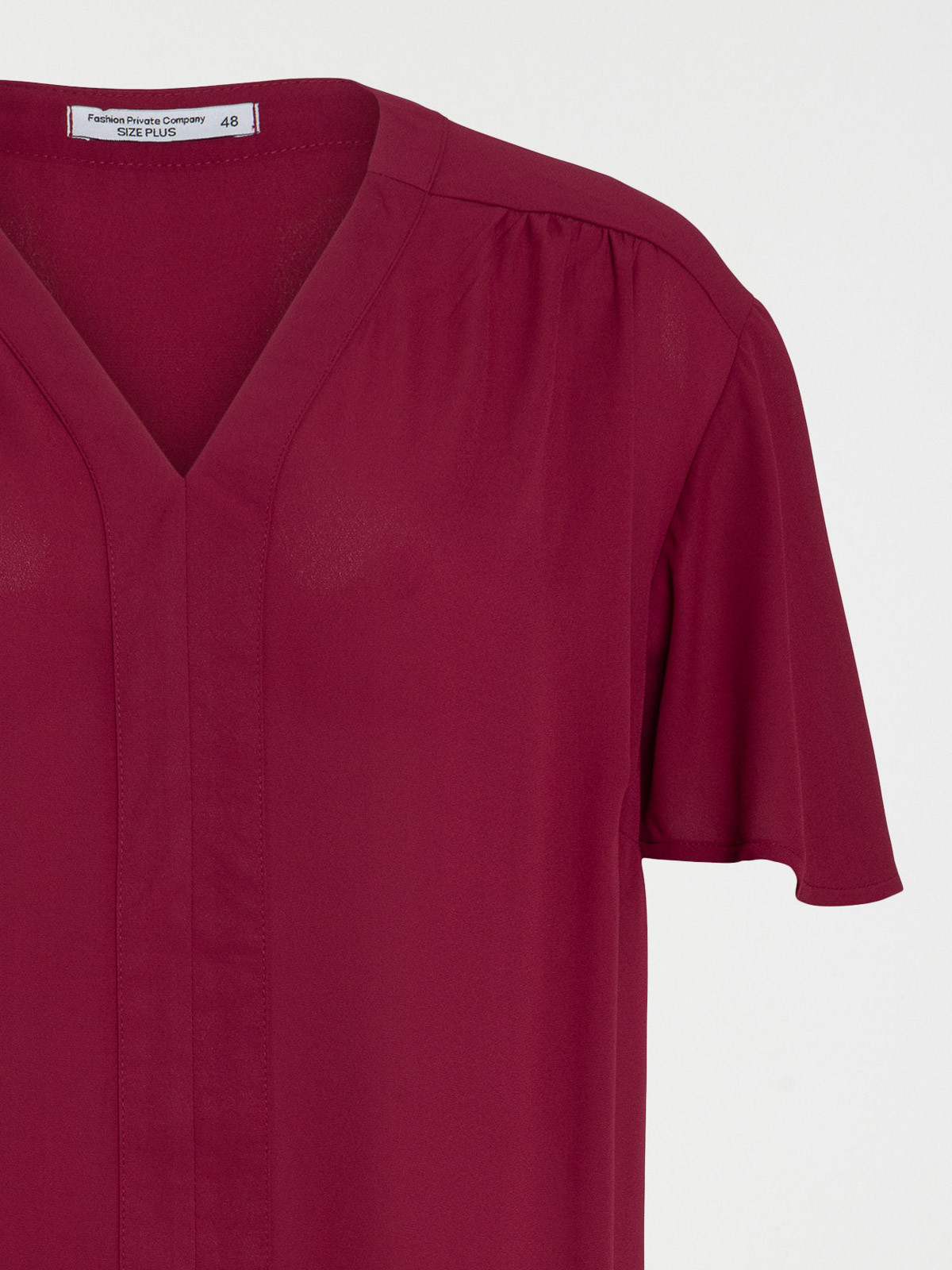 Blouse lie de vin grande taille femme