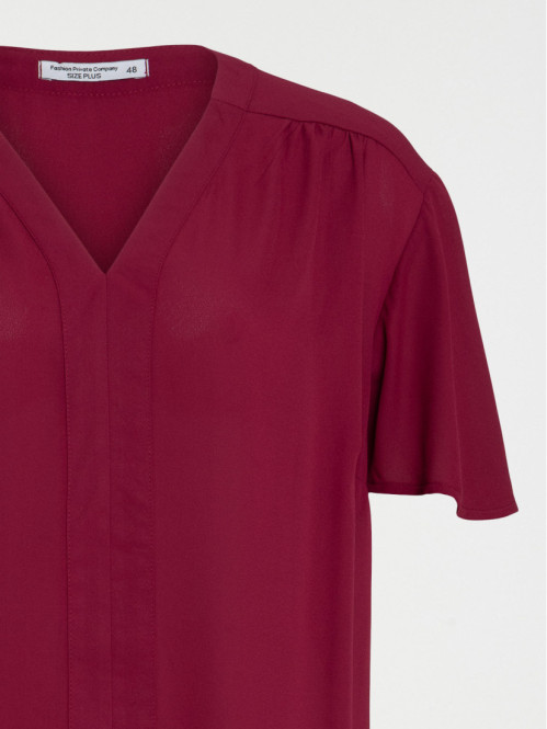 Blouse lie de vin grande...