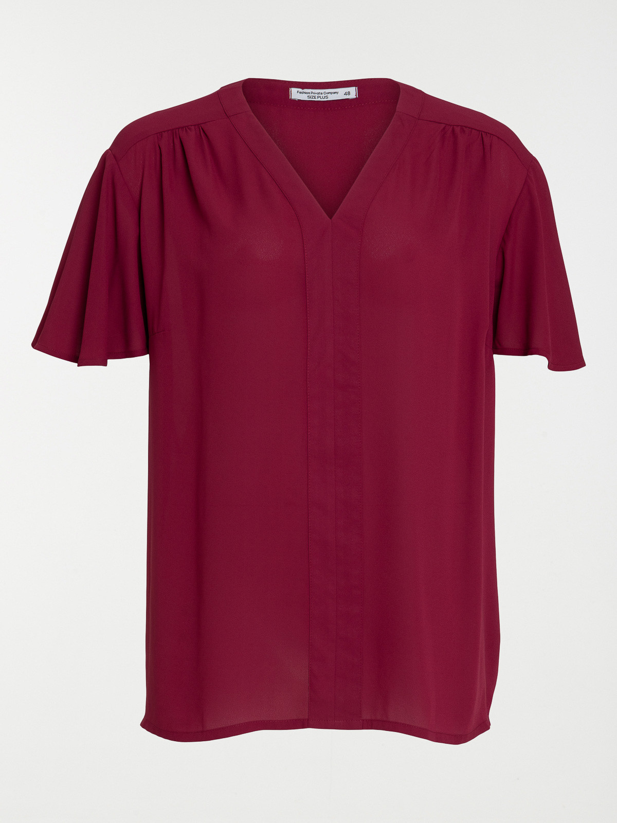 Blouse lie de vin grande taille femme