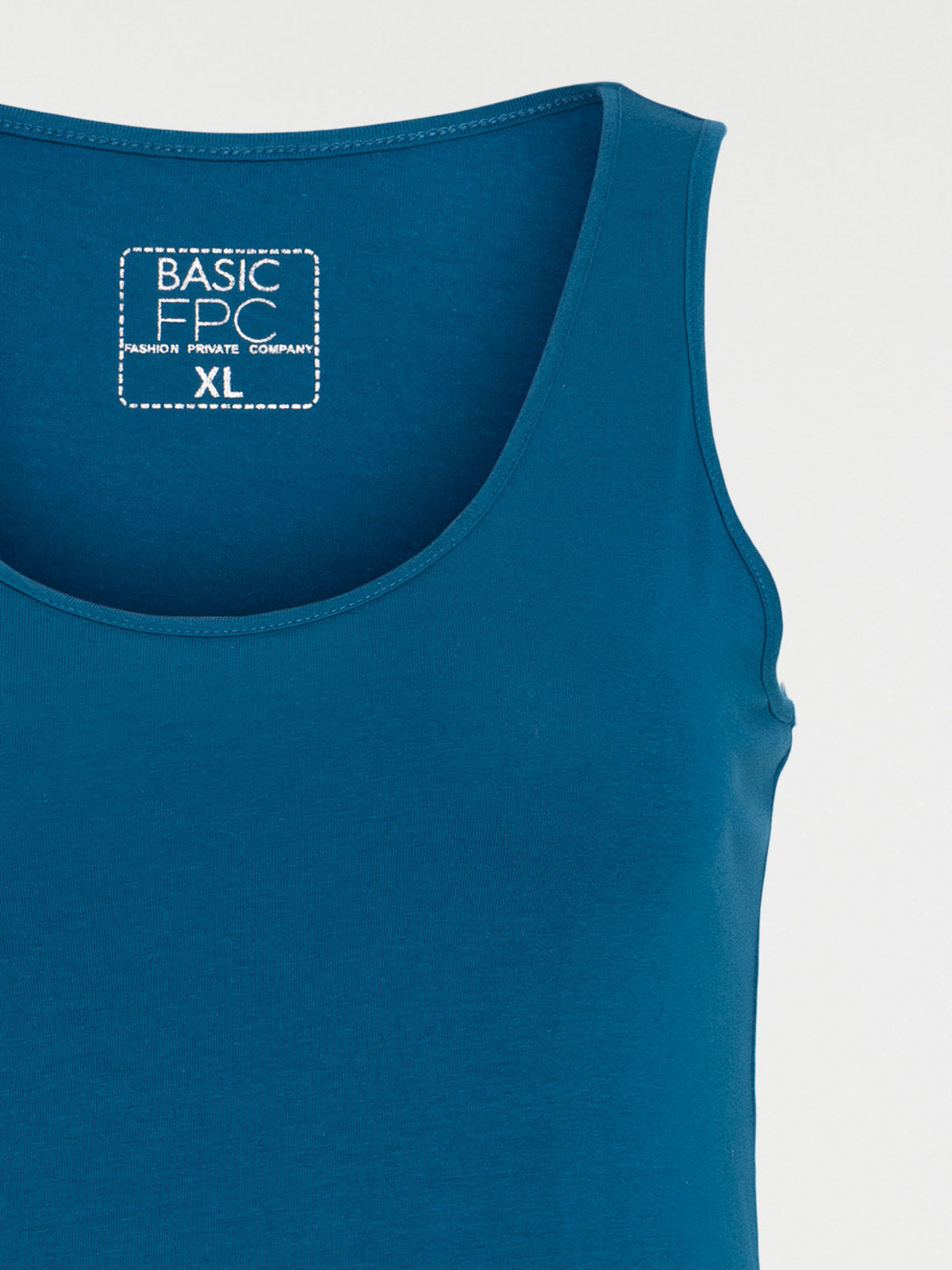 Débardeur bleu paon grande taille femme Débardeur bleu paon grande taille femme