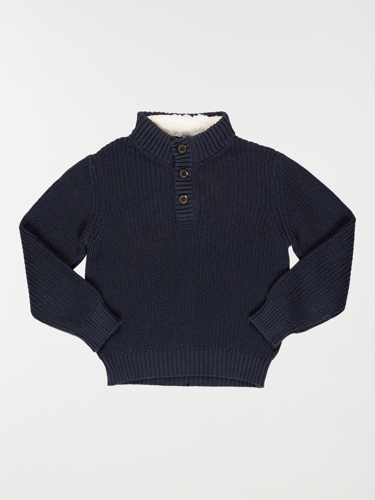 Pull col montant marine garçon (3-8A) Pull col montant marine garçon (3-8A)