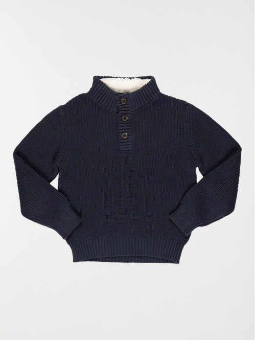 Pull col montant marine...