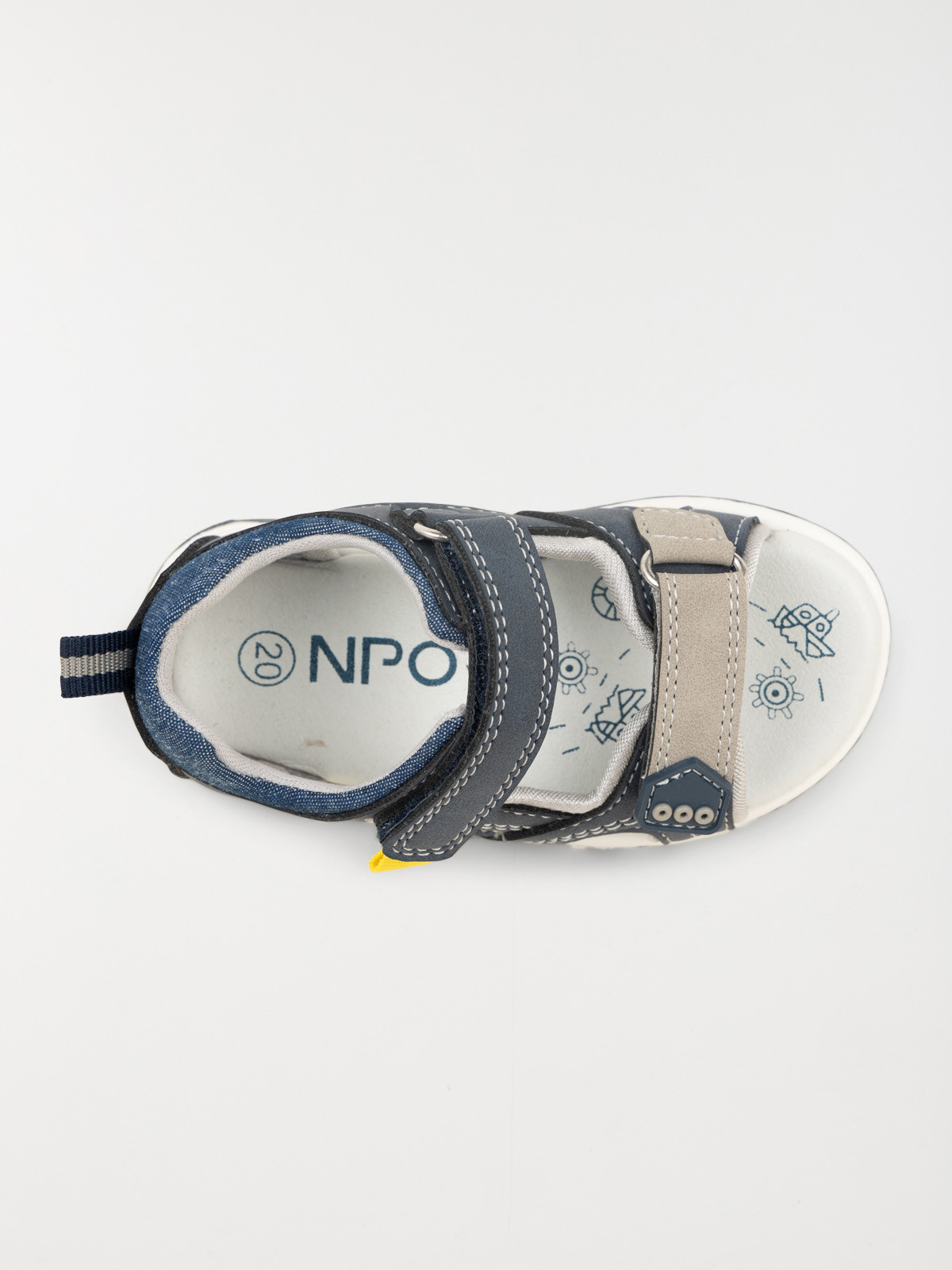 Sandales scratchs navy garçon (19-23)