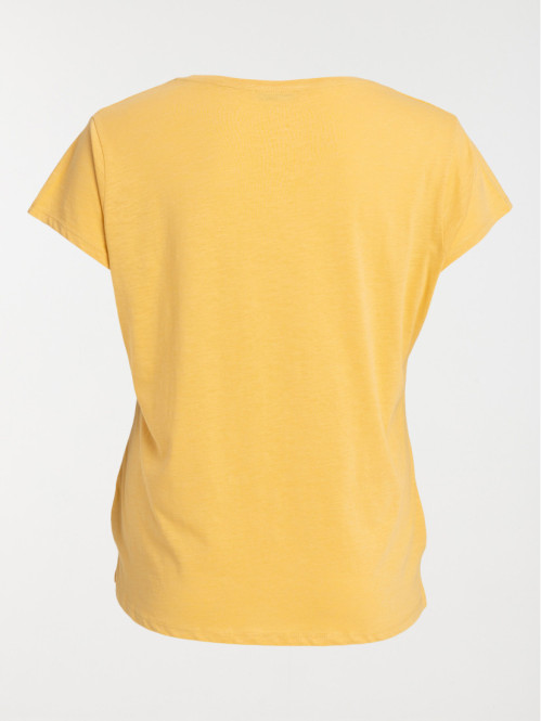 T-shirt col V grande taille...