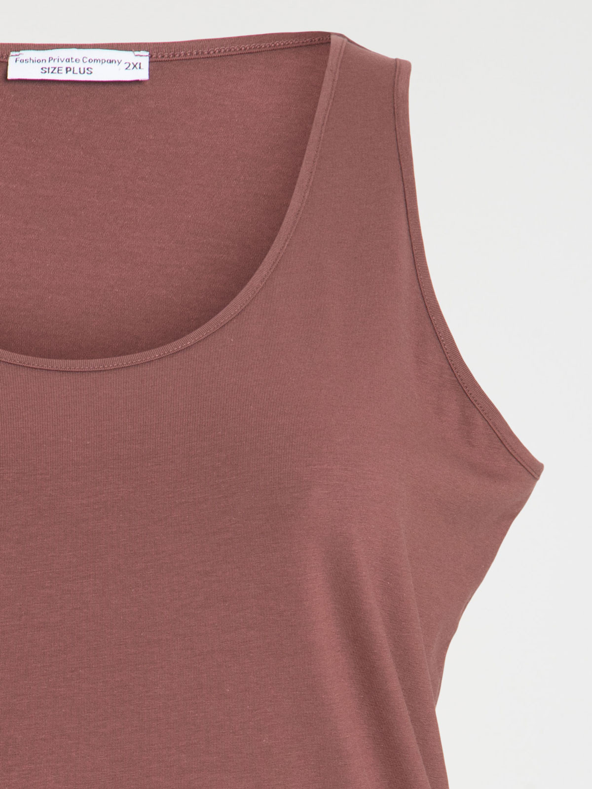 Débardeur marron grande taille femme